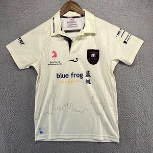Tsunami Pudong Cricket Club Jersey Men's Extra Small White Short Sleeve Collared